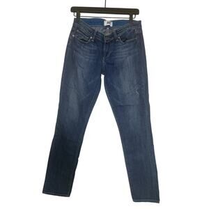 Paige Skyline Ankle Peg Jeans Womens Size 27 Augusta Low Rise Dark Wash Denim